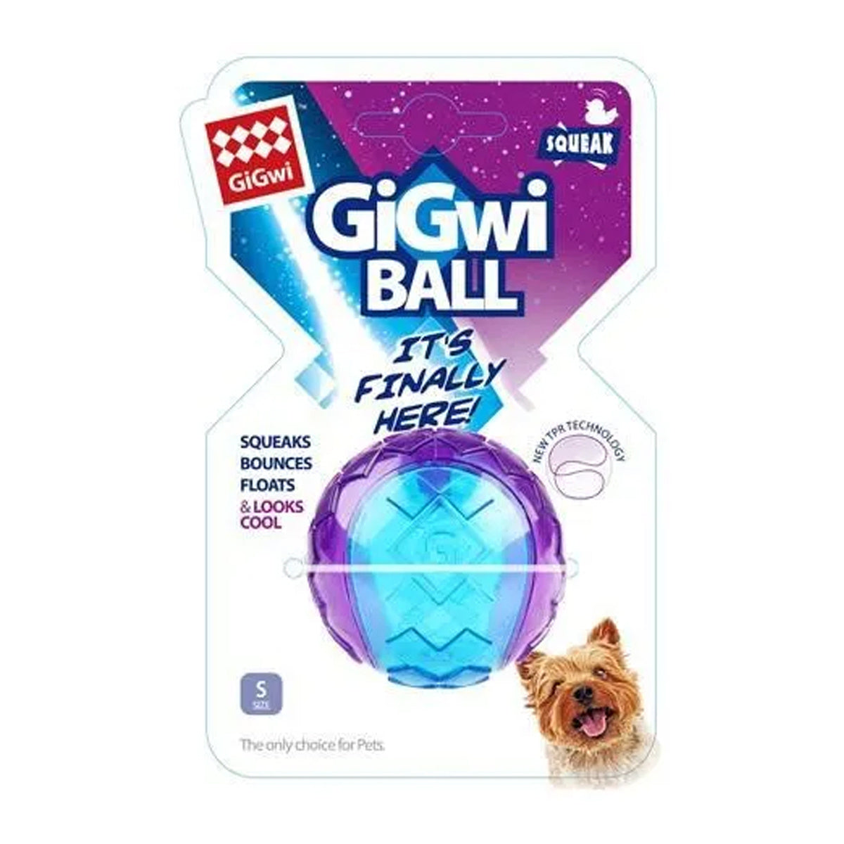 Gigwi Squeaker Ball Dog Toy (Small)