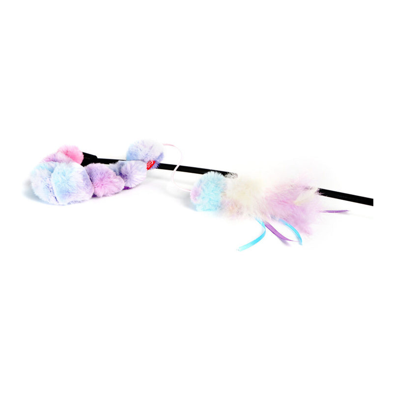 GIGwi Cat Ice Cream Feather Teaser Wand Cat Toy