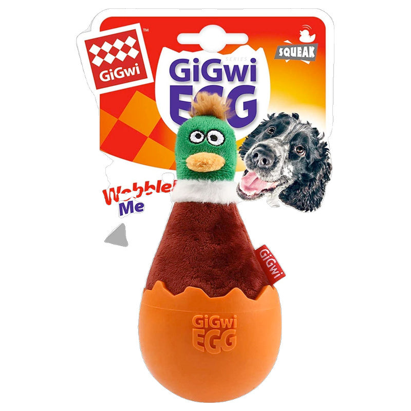 Gigwi Egg Wobble Fun Dog Toy
