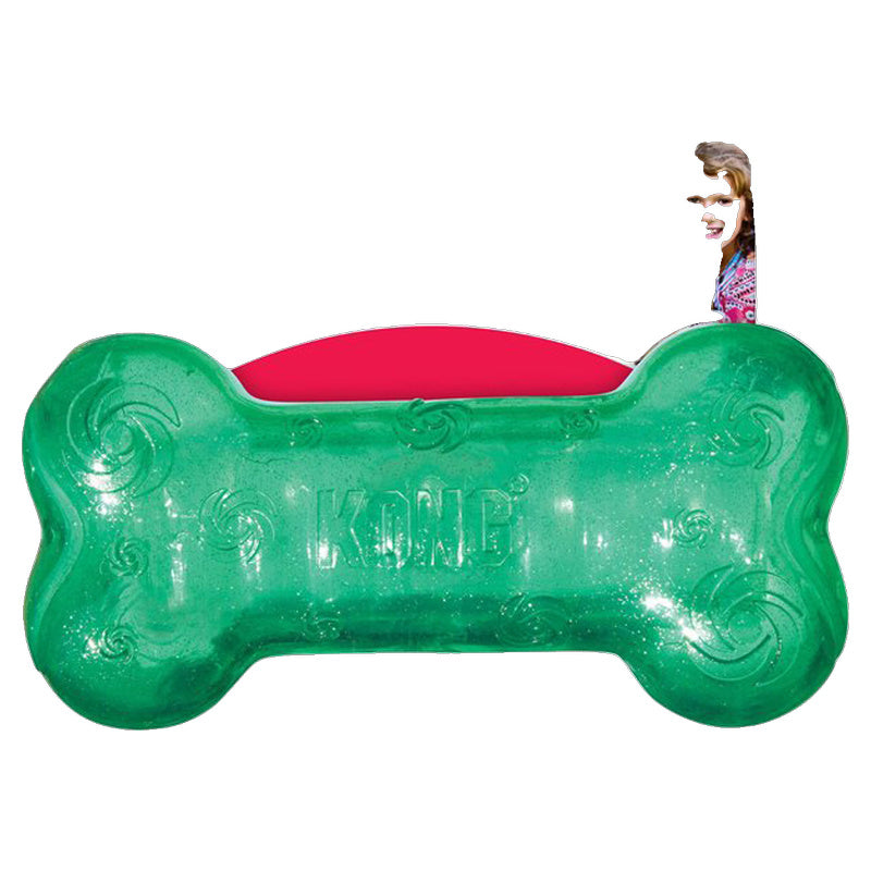 Kong Squeezz Crackle Bone Toy