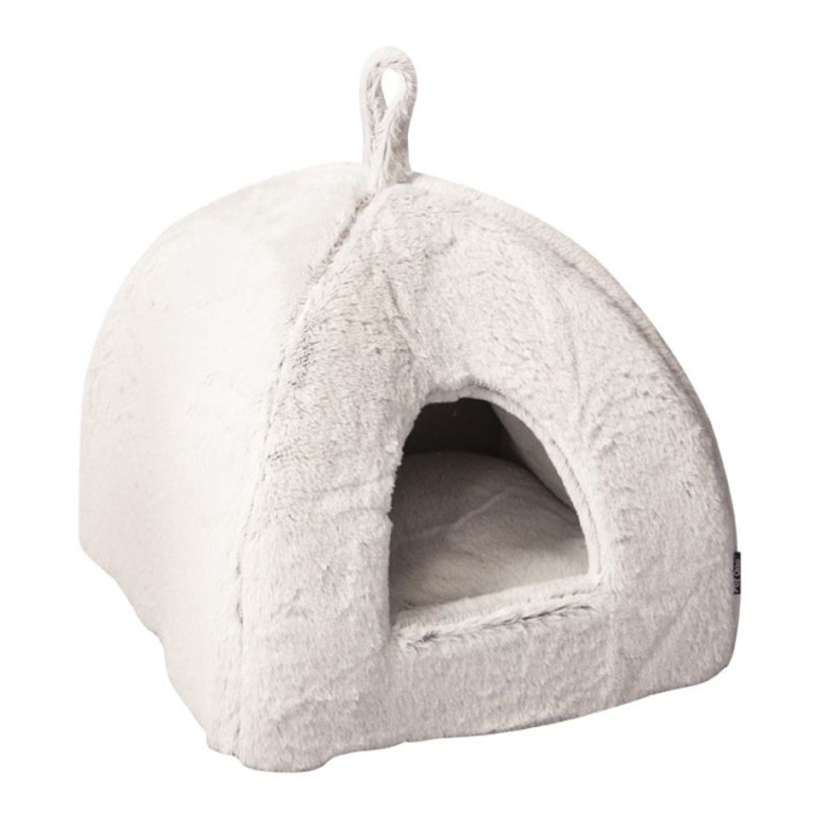 Pet One Light Grey Ultra Plush Cat Cave (40x40x40cm)