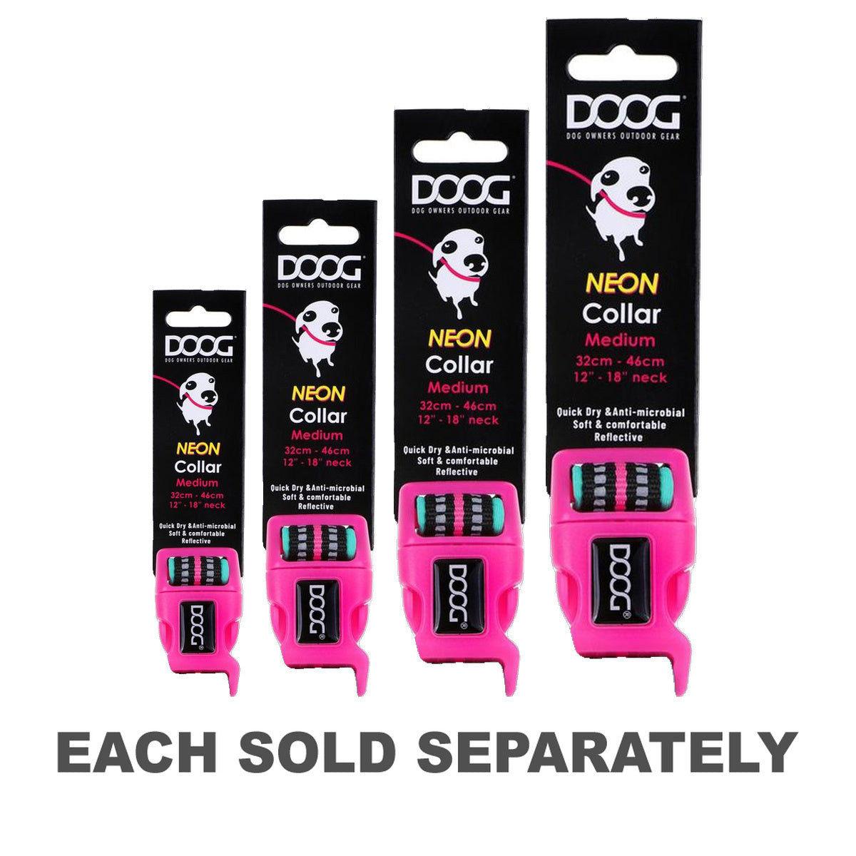 Doog Rin Tin Tin Neon Dog Collar