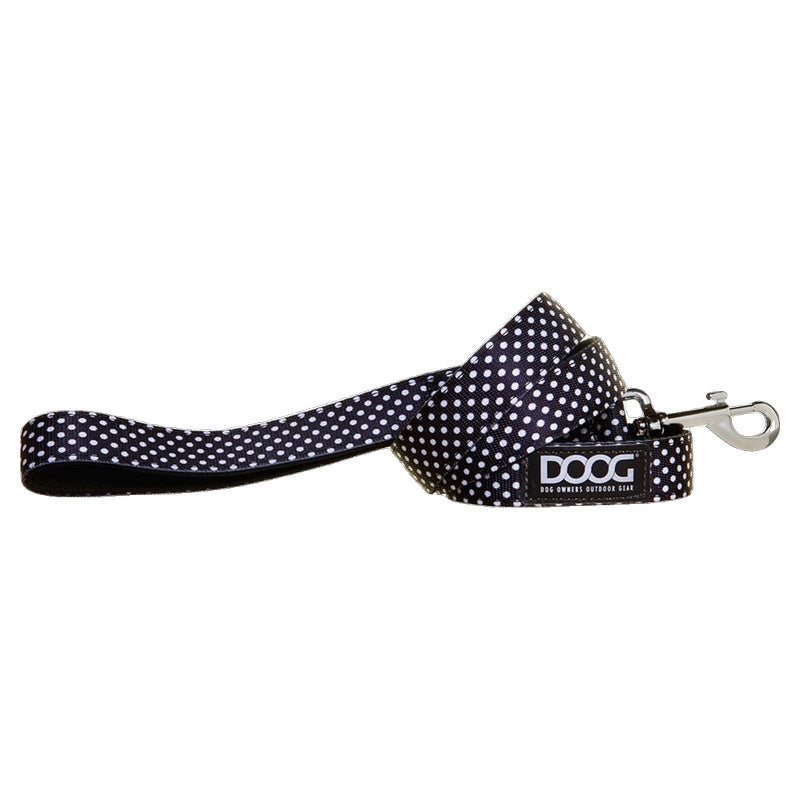 Doog Pongo Dog Lead (Black with White Spots)