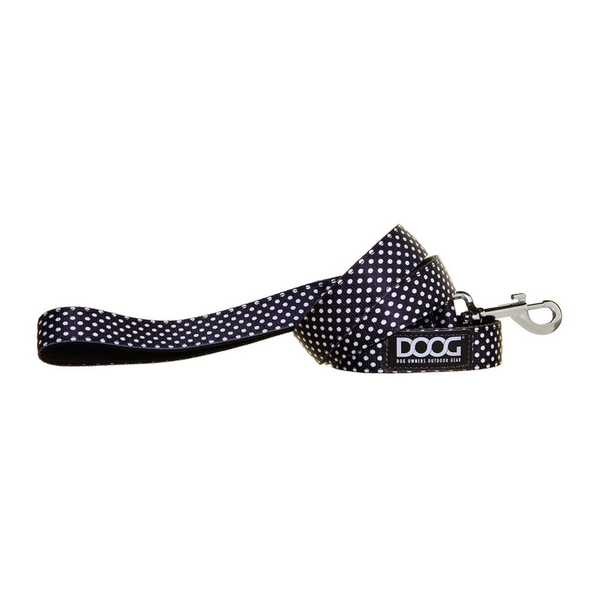 Doog Pongo Dog Lead (Black with White Spots)