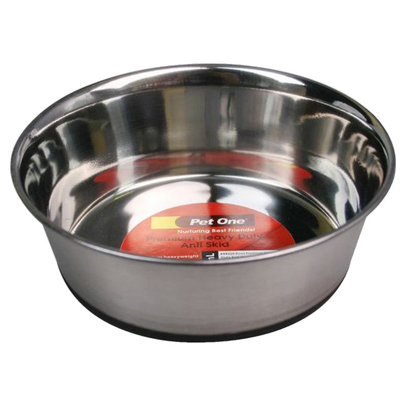Pet One Heavy Duty Anti Skid Stainless Steel Bowl