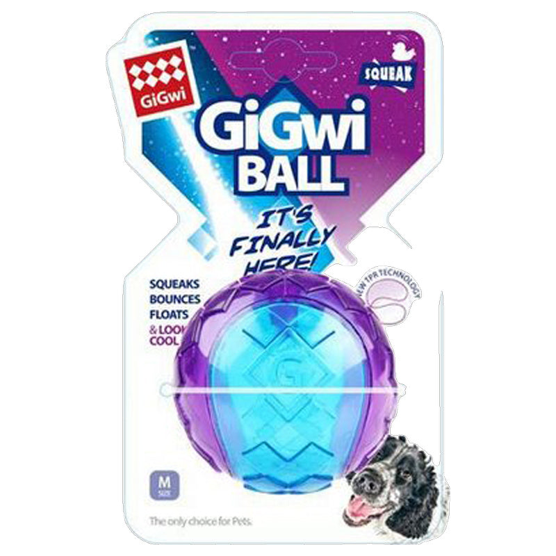 Gigwi Squeaker Ball Dog Toy (Medium)