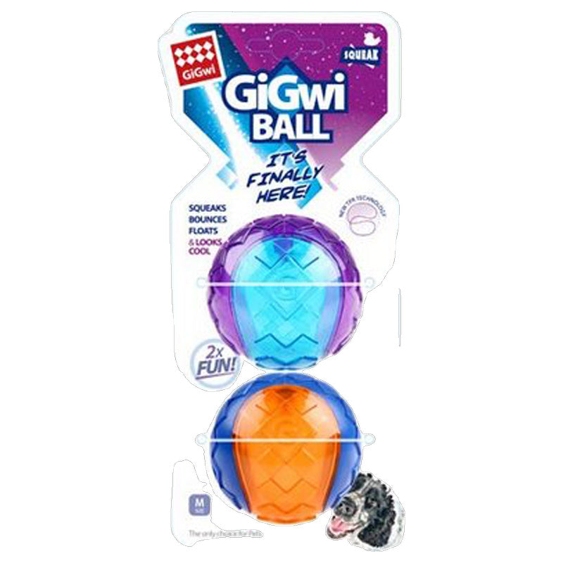 Gigwi Squeaker Ball Dog Toy (Medium)