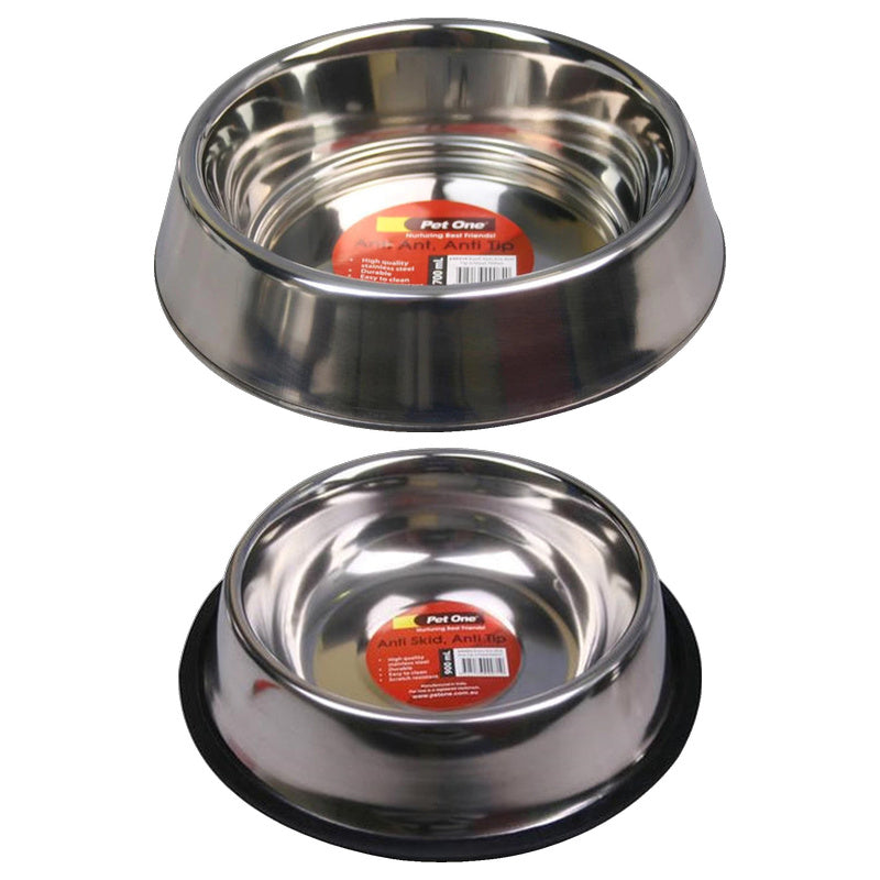 Pet One Anti Ant Anti Tip Stainless Steel Bowl
