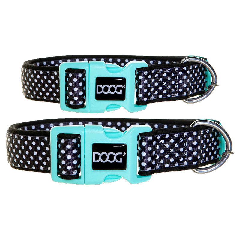 Doog Pongo Collar (Black with White Spots)