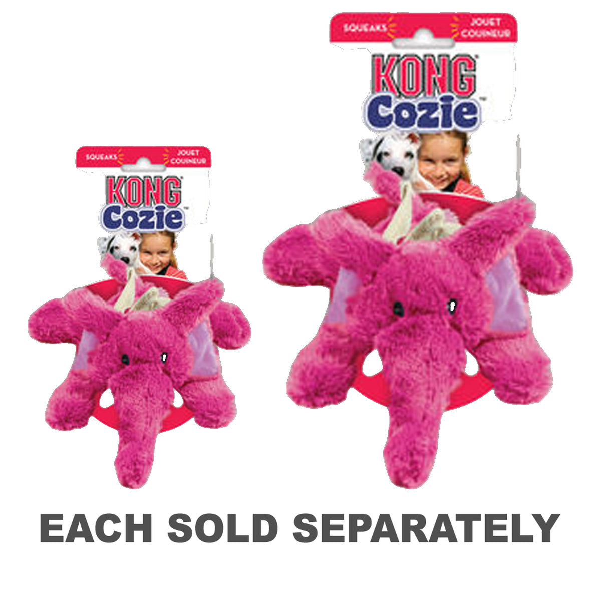 Kong Cozie Elmer Elephant Plush Toy