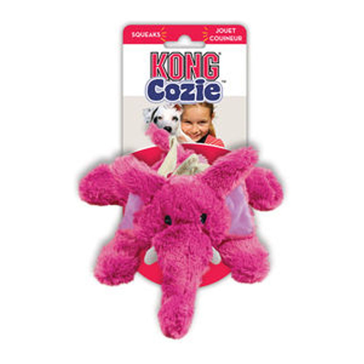 Kong Cozie Elmer Elephant Plush Toy