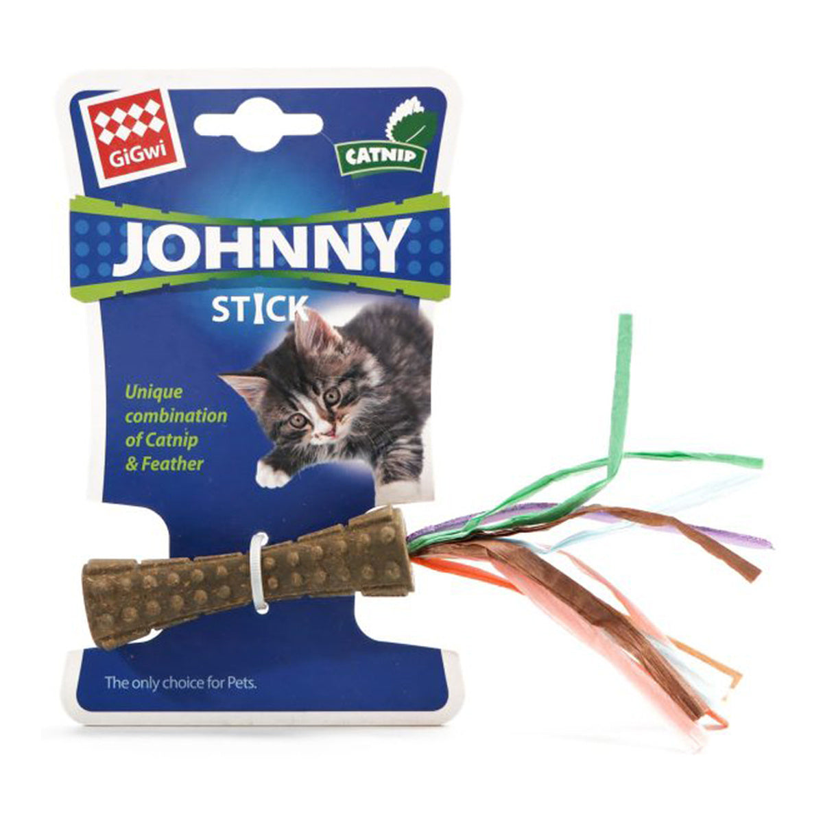 GiGwi Johny Stick Catnip with Coloured Paper