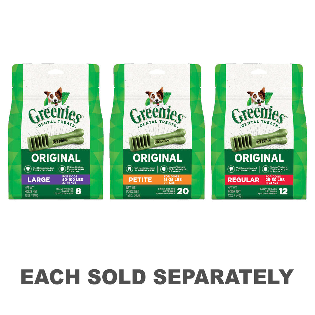 Greenies Dog Treat Pack 340g