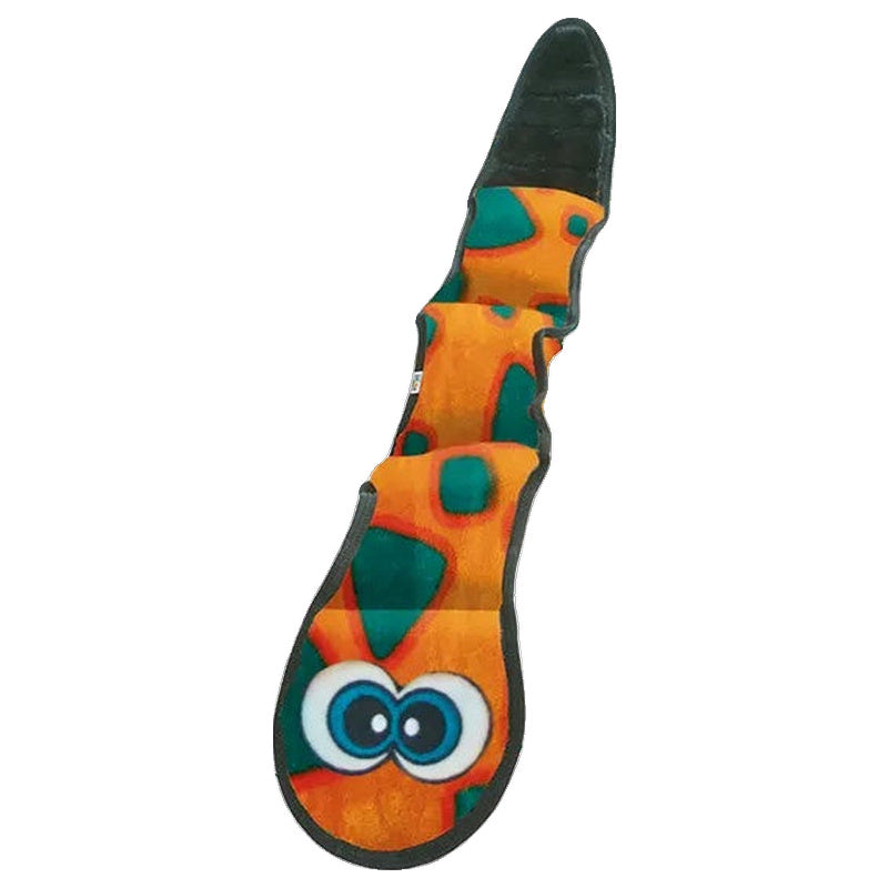 Outward Hound Invincible Snake Dog Toy (Orange & Blue)