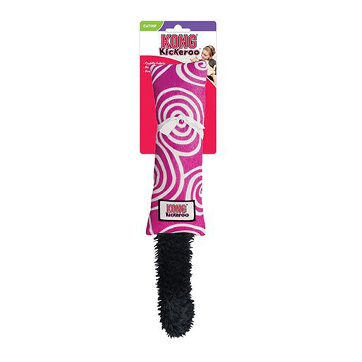 Kong Cat Kickeroo Cat Toy Swirl Pattern