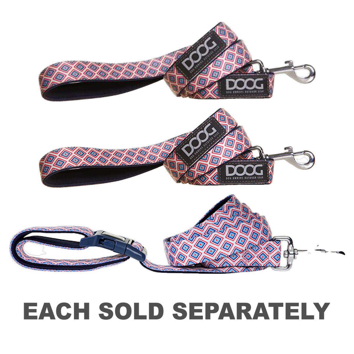 Doog Gromit Lead (Navy Blue w/ Red Chevron)