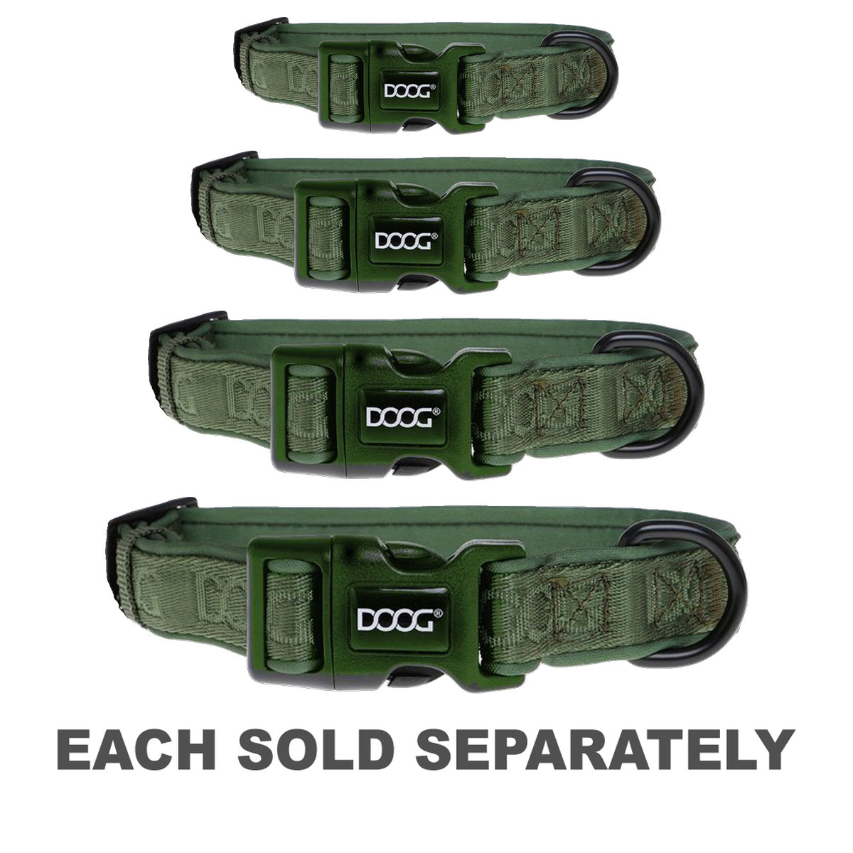 Doog Neosport Neoprene Dog Collar (Green)