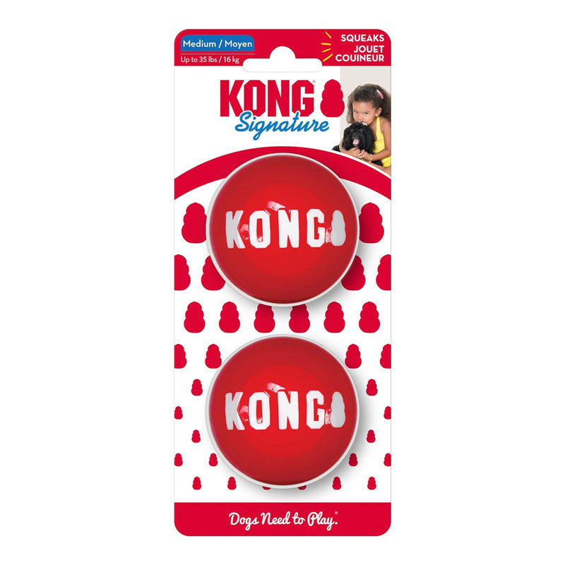 Kong Signature Balls Toy 2pk