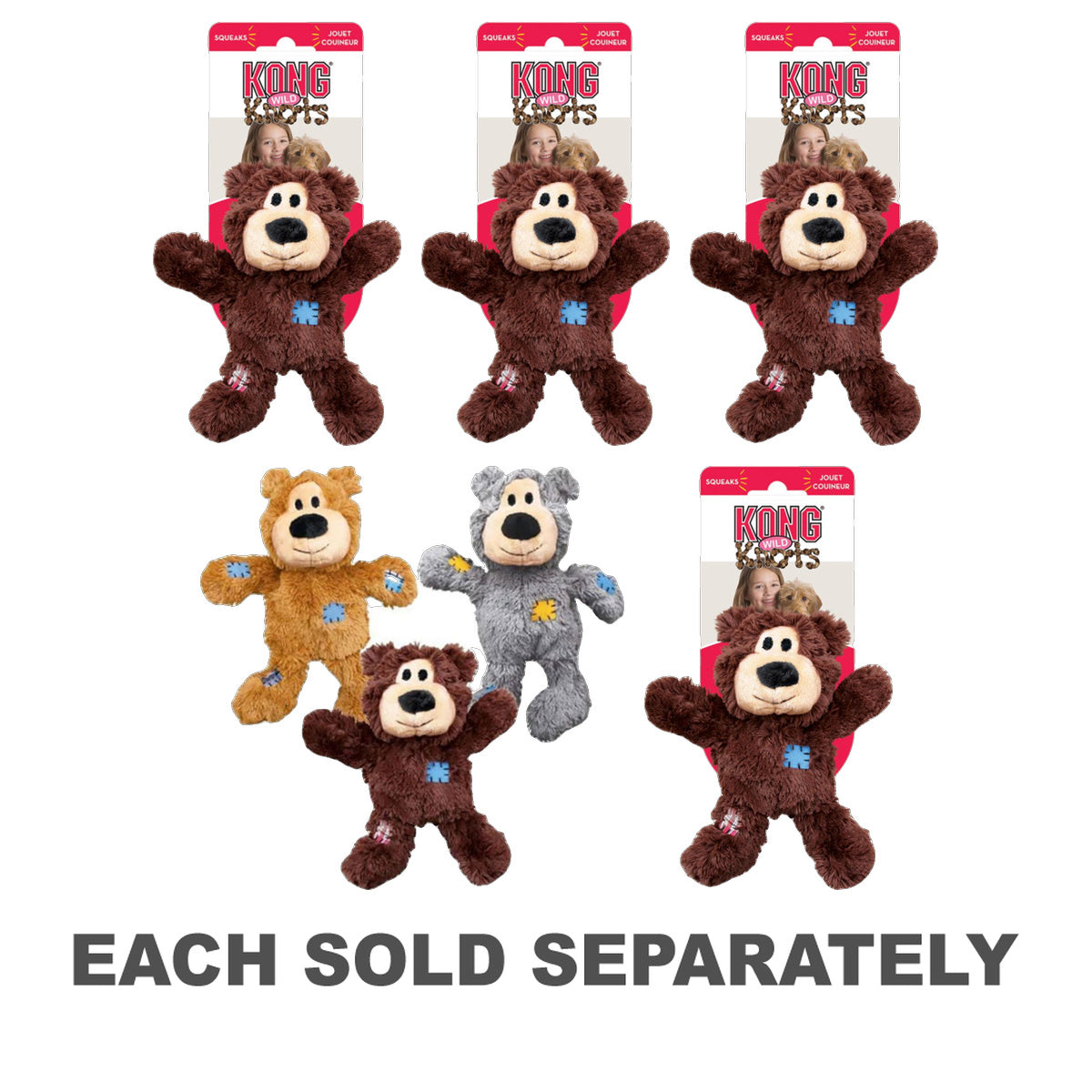 Kong Wild Knots Bear Toy