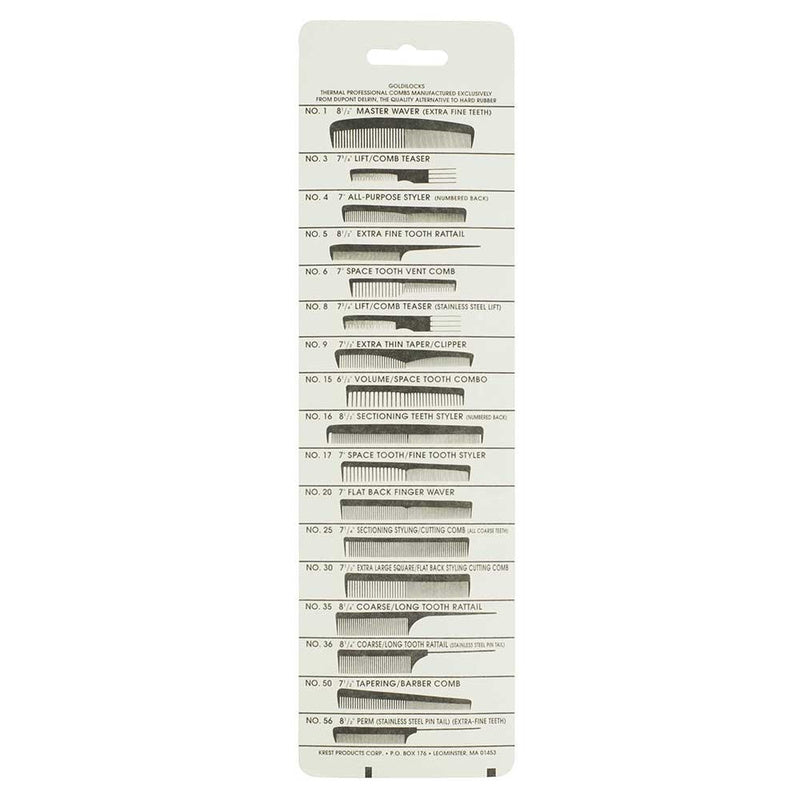 Krest Goldilocks No. 4 Basin Comb 18cm