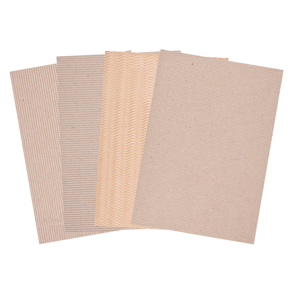 Corrugated Natural Card A4 20pk