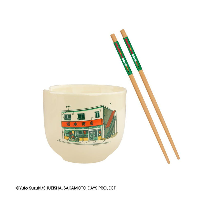 Sakamoto Days The Legendary Hitman Ramen Bowl w/ Chopsticks