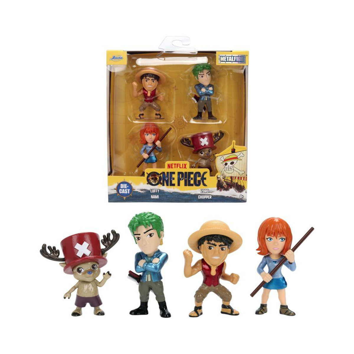 One Piece (Netflix) 2.5" Metalfigs 4-Pack