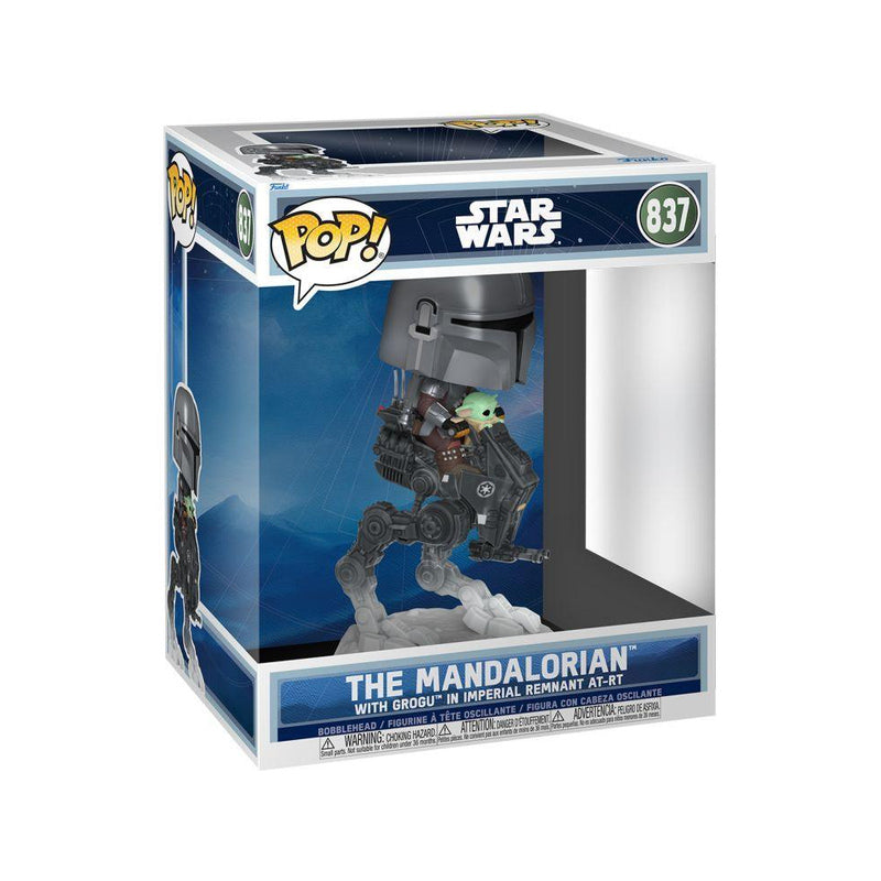 The Mandalorian w/ Grogu in Imperial Remnant AT-RT Pop! Ride