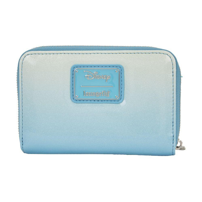 Frozen Elsa Glitter Sequin Zip Around Wallet