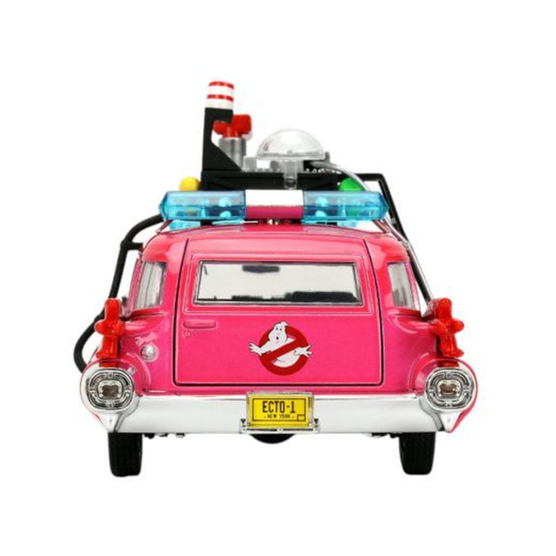Pink Slips Ghostbusters Ecto-1 Pink 1:24 Diecast Vehicle