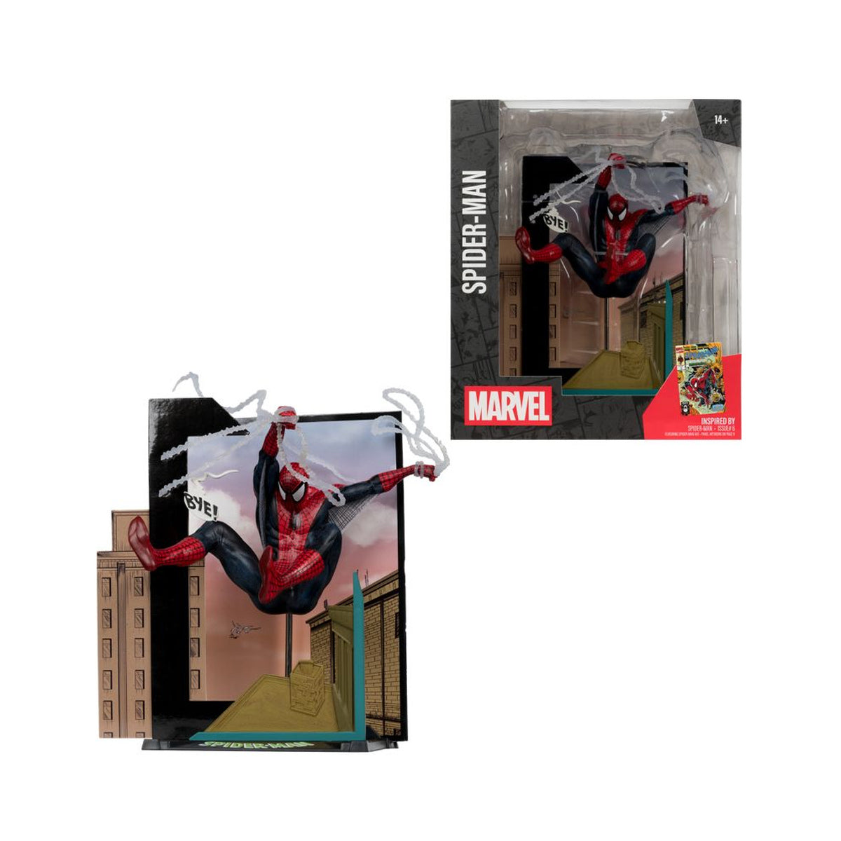 Marvel Comics Spider-Man Spider-Man 6 1:10 Figure w/ Scene