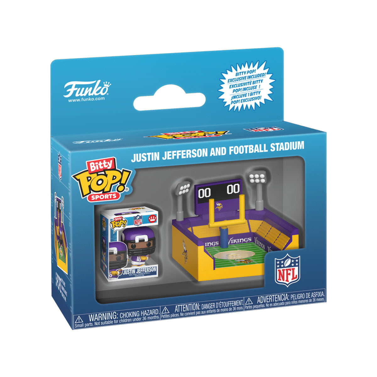NFL: Vikings Justin Jefferson Bitty Pop! Arena