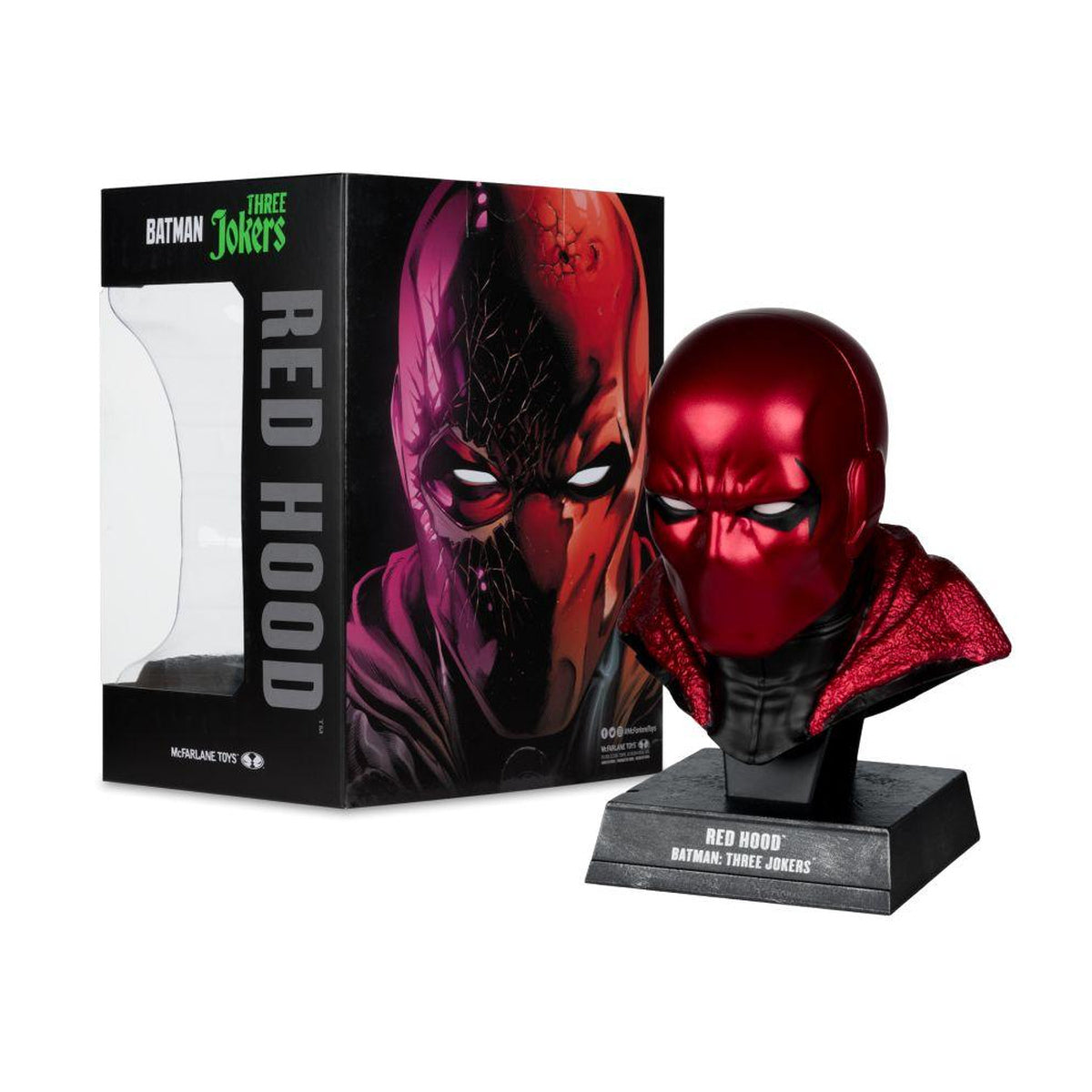 Red Hood Cowl Batman: Three Jokers 1:3 Prop Replica