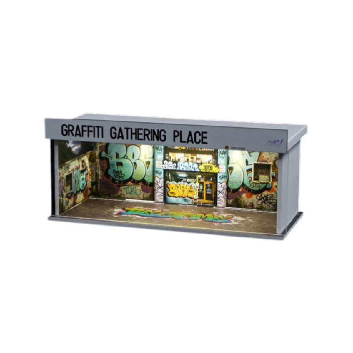 1:64 Diorama Graffiti Gathering Place Miniature Scene
