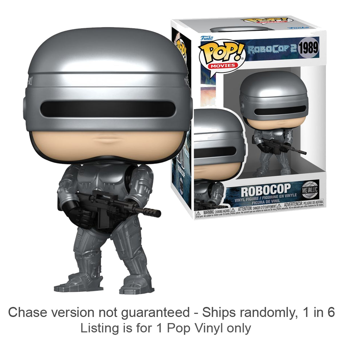 Robocop Metallic Pop! Vinyl (Chase Ships 1 in 6)
