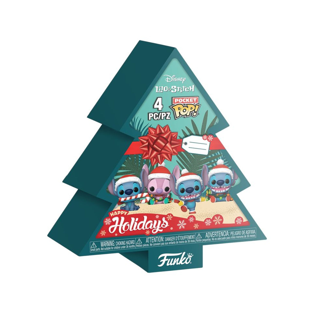 Lilo & Stitch Holiday Tree Box Pocket Pop! 4-Pack
