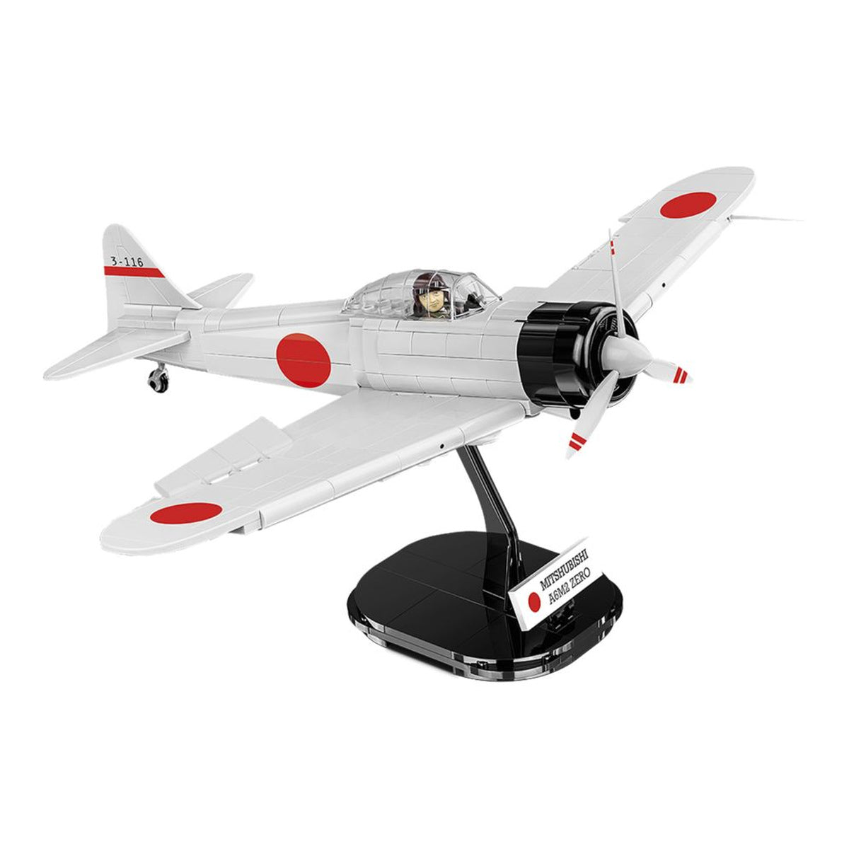 World War 2 Mitsubishi A6M2 Zero-Sen (347 Piece Kit)