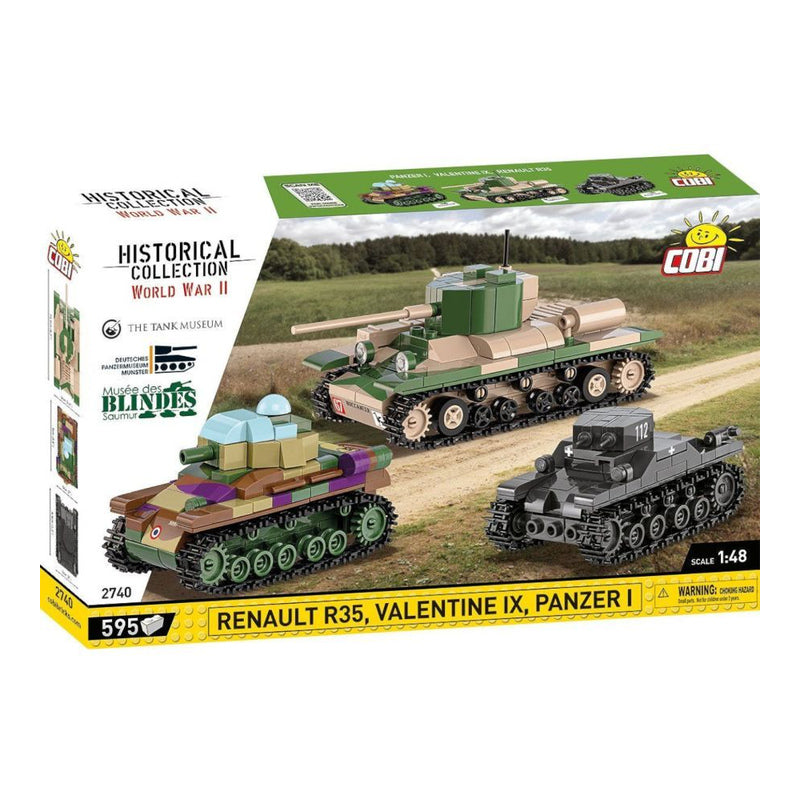 World War 2 Renault, Valentine, Panze (595 Pcs)