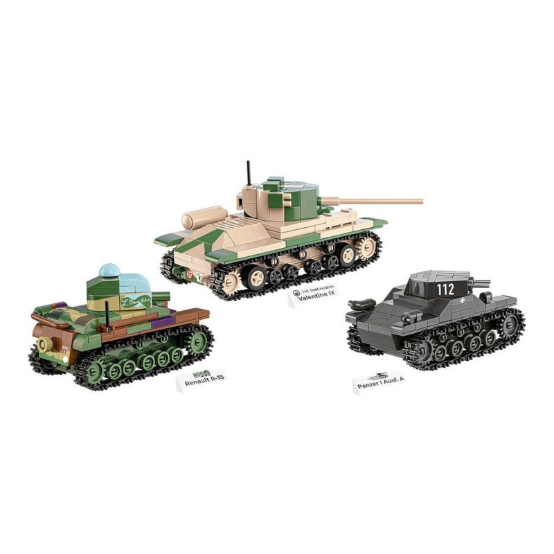 World War 2 Renault, Valentine, Panze (595 Pcs)