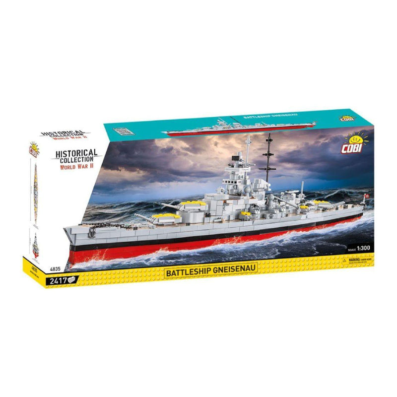 World War 2 Battleship Gneisenau (2417 Piece Kit)