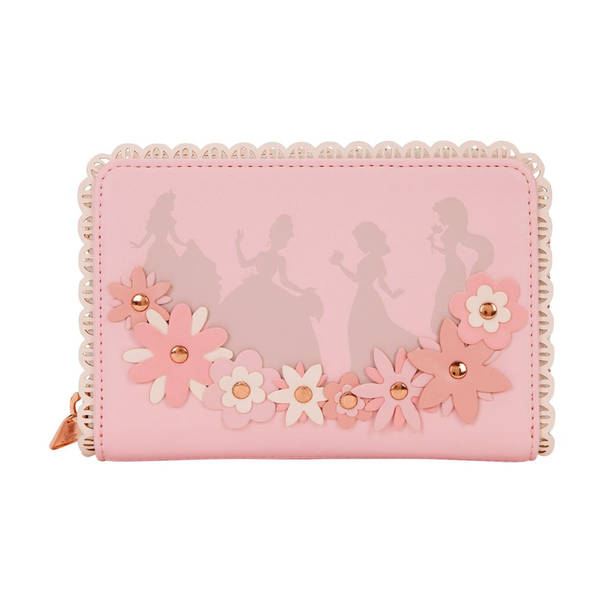 Disney Princess Floral Lace Zip Around Wallet