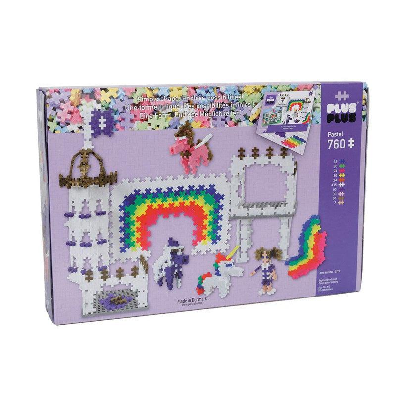 Plus-Plus Pastel Rainbow Castle 760pcs