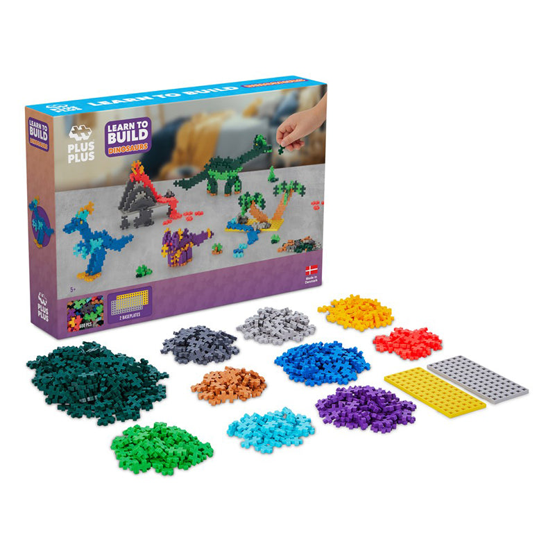 Plus-Plus Learn to Build Dinosaurs Building Blocks 500pcs
