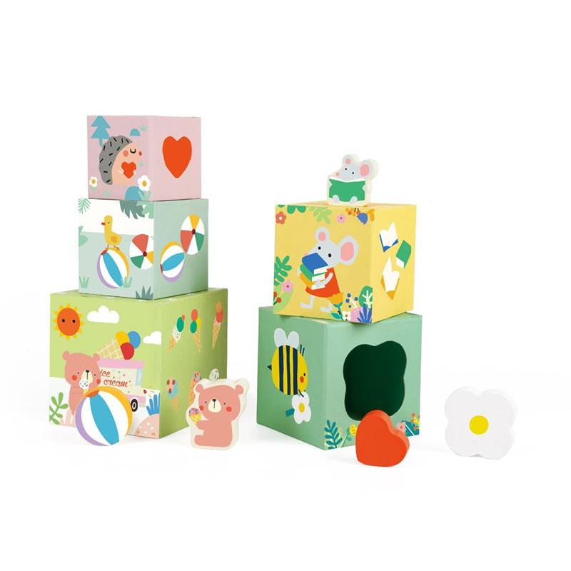 Classic World Forest Stacking Cubes