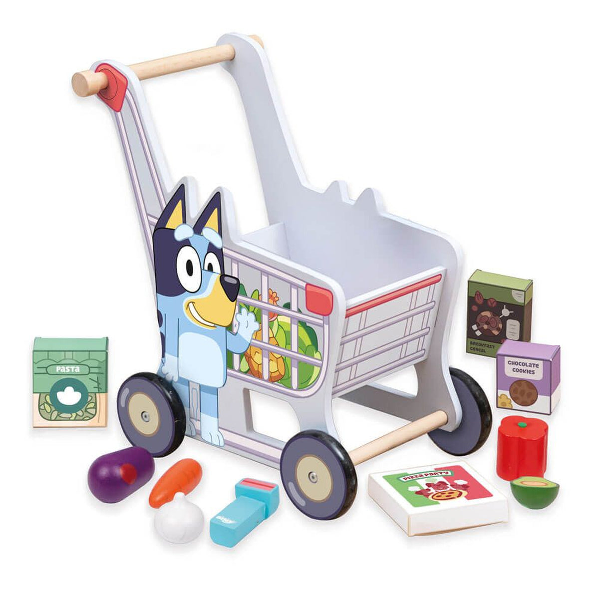 Bluey Wooden Shopping Trolley