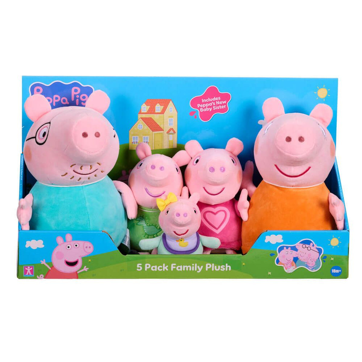 Peppa Pig Family Plush (Pack of 5)
