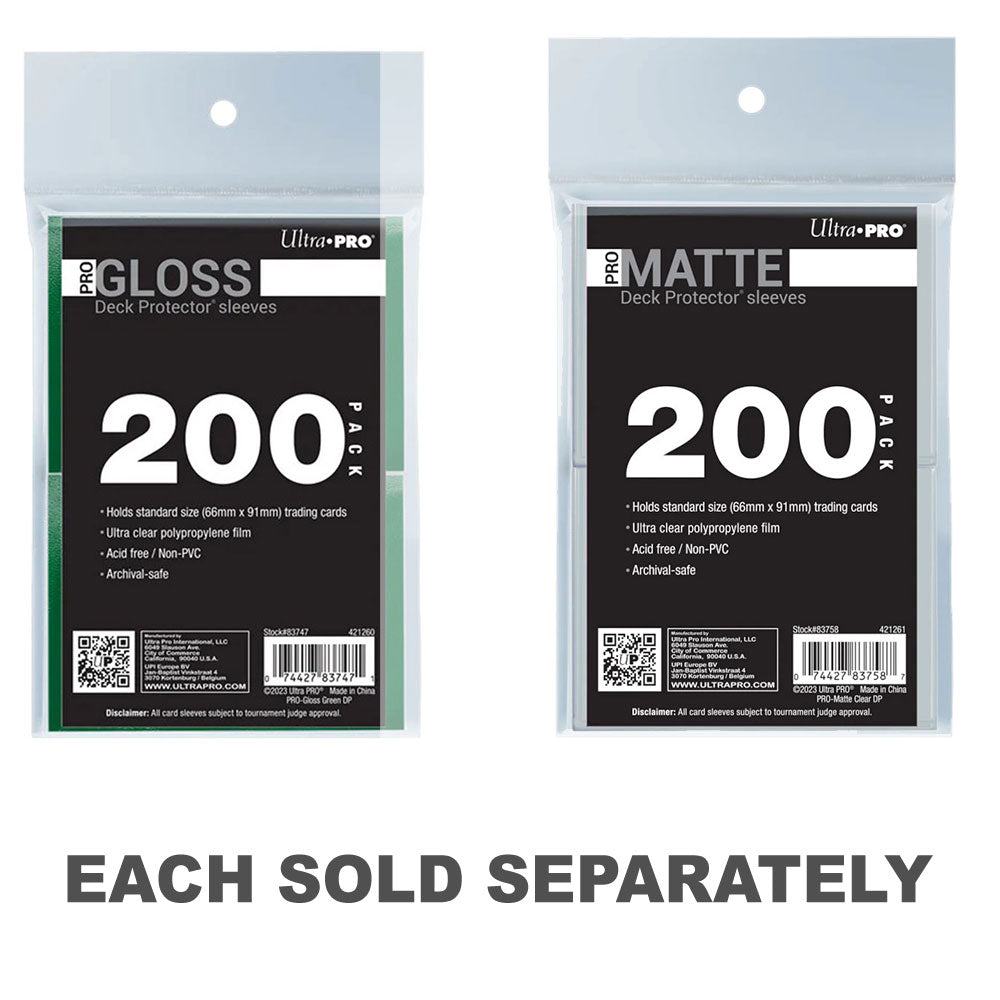 Ultra Pro PRO-Gloss Standard Deck Protector Sleeves 200pcs