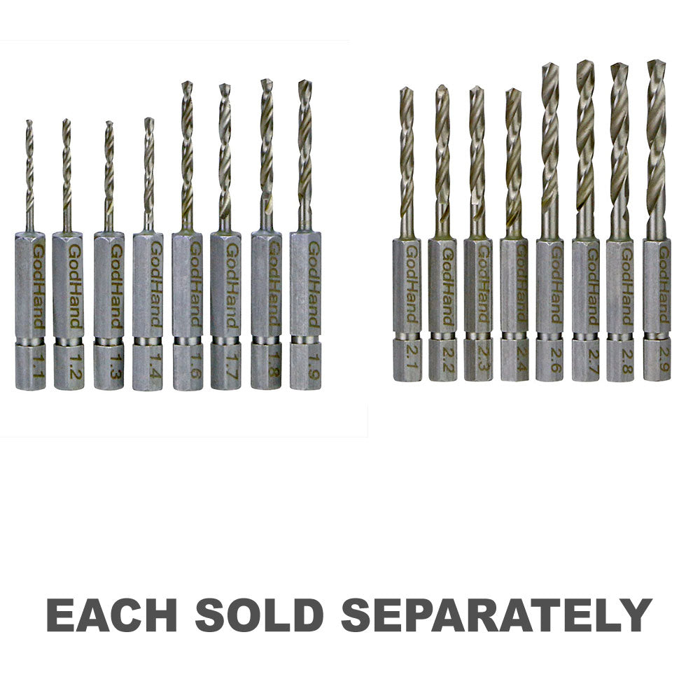 Godhand Quick Attachable Drill Bit Set 8pcs