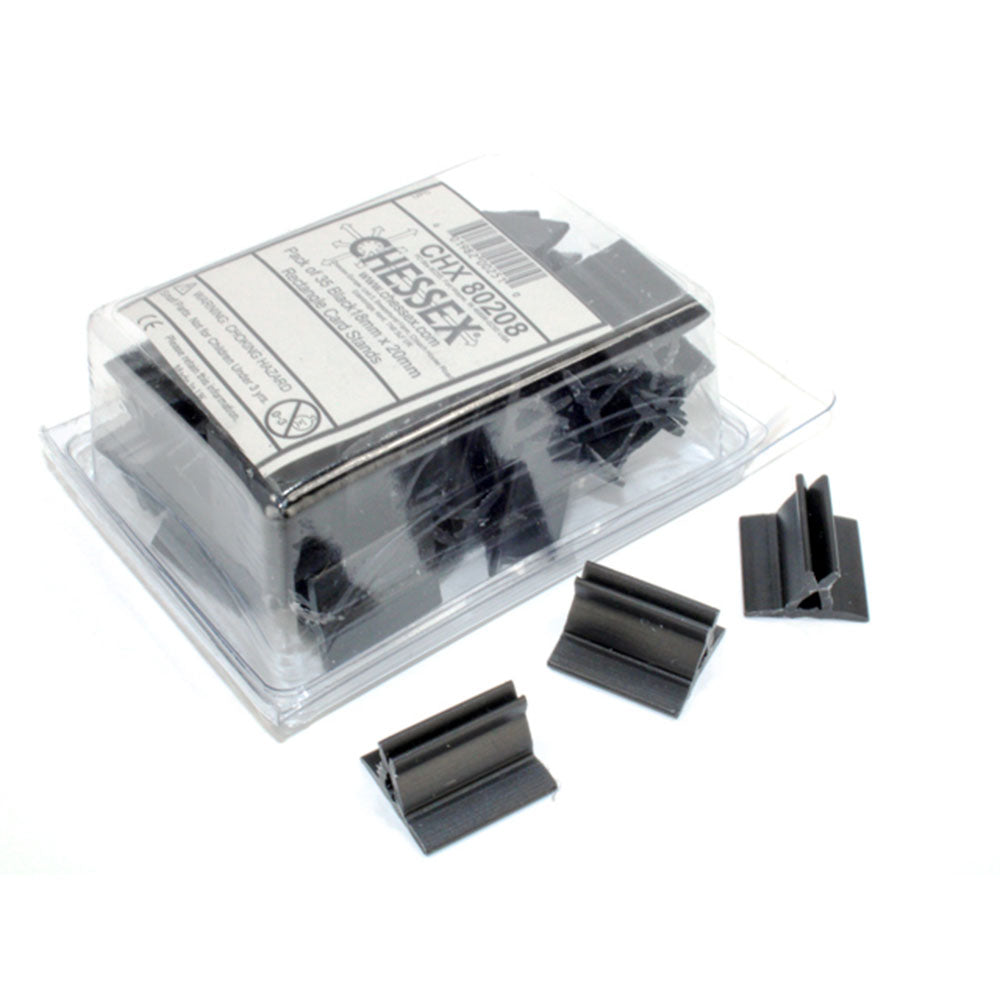 Chessex Rectangle Card Stands 35pcs (18x20mm)