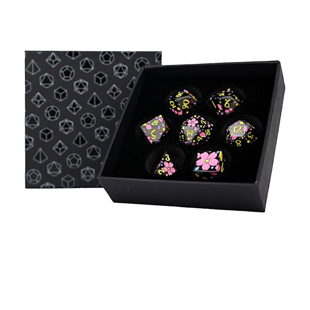 LPG Inscripted Sakura RPG Dice Set